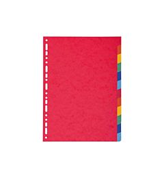DIVISORIO 12 TASTI COLORATI CART.A4Exacompta