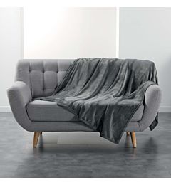 PLAID 180 X 220 CM FLANELLA UNITA FLANOU GRIGIOL3c