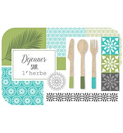 SET DA TAVOLA 28.5 X 44 CM POLIPROPILENE OPACO CHA