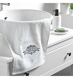 ASCIUGAMANO PER OSPITI 30 X 50 CM SPUGNA RICAMATA