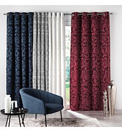 TENDA CON OCCHIELLI 140 X 280 CM JACQUARD ROSALINAL3c