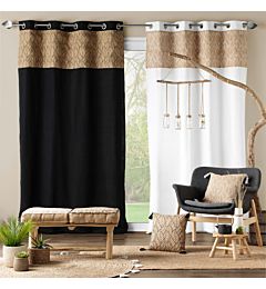 TENDA CON OCCHIELLI 140 X 280 CM POLICOTONE UNITO+