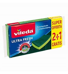 VILEDA SPUGNA ABRASIVA ULTRA FRESH 2+1Vileda