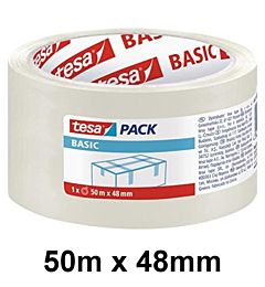 TESA BASIC NASTRO ADESIVO TRASPARENTE 50M X 48MM (Tesa