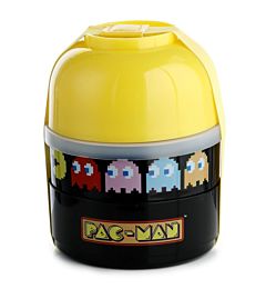 Contenitore per Alimenti Rotondo con Scomparti Impilati - Pac-Man