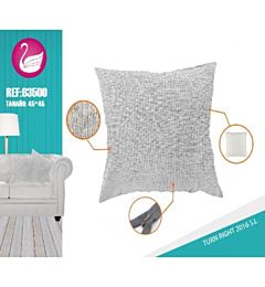 CUSCINO CINIGLIA BIANCO 45*45Bravo1997