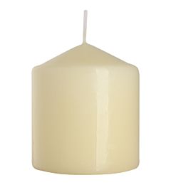 BISPOL CAND. DIAM.7,8X9CM. AVORIO L206