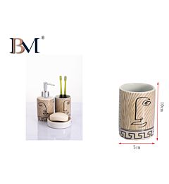 TAZZA DA BAGNO IN CERAMICA 7X7X10CMBM