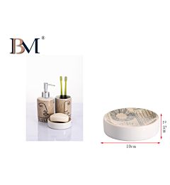 PORTASAPONE IN CERAMICA 10X10X2.5CMBM