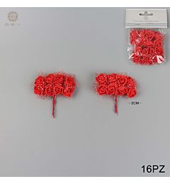 GEV FIORELLINI X BOMBONIERE 2CM 16PZ ROSSOGev