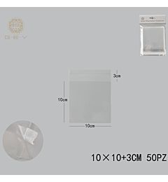SACCHETTO TRASPARENTI 10*10 50PCSGev