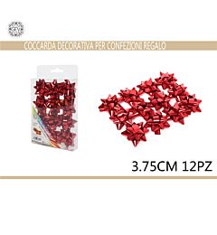 COCCARDA 3.75CM 12PZ ROSSOGev