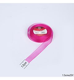 NASTRO ORGANZA 1.5CMX25Y 027FUCSIAGev