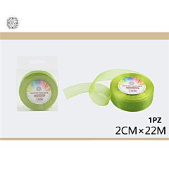 NASTRO ORGANZA 22MT 2CM 095 VERDEGev