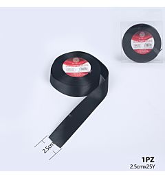 NASTRO RASO 2.5CMX25Y 039NEROGev