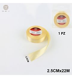 GEV NASTRO RASO 2.5CMX25M GIALLOGev