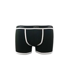 BOXER UOMO COTONE NERO/BIANCO