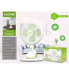 MINI VENTILATORE 4W 15CM HM-8130G (2766)Hoomei