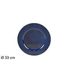 SOTTOPIATTO 33CM BLU 18166B  (FS001-B) (F.0,36)Due Esse