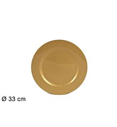 SOTTOPIATTO 33CM ORO 18166L (FS001-G) (F.0,36)Due Esse