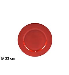 SOTTOPIATTO 33CM ROSSO 18166LR (FS001-R) (F.0,36)Due Esse
