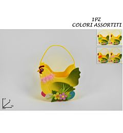 CESTINO GALLINA IN FELTRO 19X9X17 19XD20506-55Due Esse