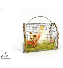 CONIGLIETTO IN GABBIA METALLOTA19076C-2Due Esse