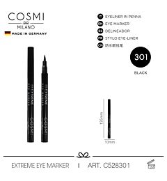 COSMI EXTREME EYE MARKER 301 BLACK WATERPROOFCosmi