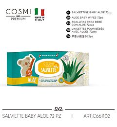 COSMI SALVIETTE BABY ALOE 72PZCosmi