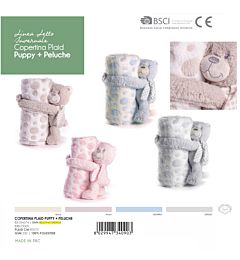 COPERTINA CON PELUCHE 70*90 PUPPYLovely Home