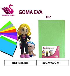 GOMMA CREPLA GLITTER VERDE CHIARO 40*60Party Go