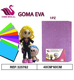 GOMMA CREPLA GLITTER VIOLA SCURO 40*60Party Go