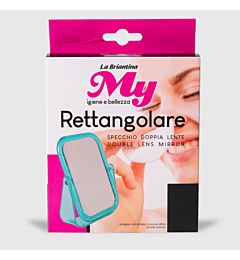 SPECCHIO RETTANGOLARE 12X10 CM DOPPIA LENTELa Briantina
