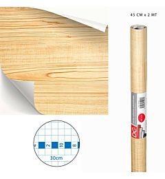 DC CASA CARTA ADES.PVC LEGNO 45CMX2MX0,08MM 5105-1Dc