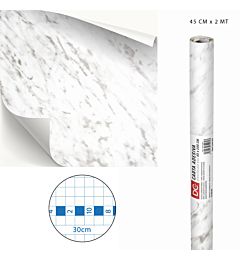 DC CASA CARTA ADES.PVC MARMO 45CMX2MX0,08MM 5224-1Dc