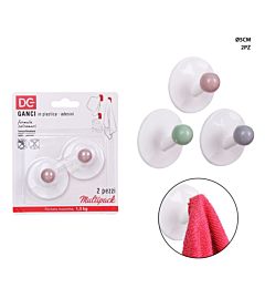 DC CASA GANCIO ADES. PLAST. 5CM 2PZDc