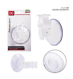 DC CASA GANCIO VENTOSA SCOPA PLAST. 7X7CMDc