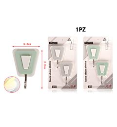 GANCIO ADESIVO PLASTICA 2PZEmi Style