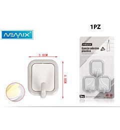 GANCIO ADESIVO PLASTICA 3PZEmi Style