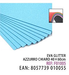 EVA GLITTER AZZURRO CHIARO 40*60CMHQ