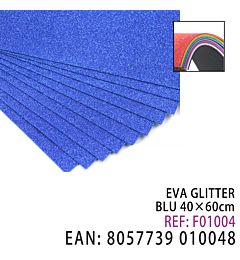 EVA GLITTER BLU 40*60CMHQ