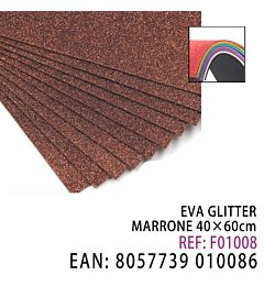 EVA GLITTER MARRONE 40*60CMHQ