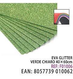 EVA GLITTER VERDE CHIARO 40*60CMHQ