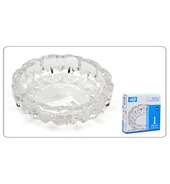 POSACENERE IN VETRO TRASP. TONDO D=12CM G1006HQ