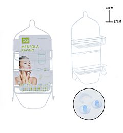 DC CASA MENSOLA BAGNO FERRO 2P. 45X27CM BIANCODc