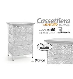 EMP/CASSETTIERA A 3 40*29*58CM LJ-090/WGicos