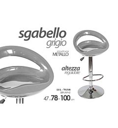 LYL/SGABELLO ABS GRIGIO 99CM XH-105-GGicos