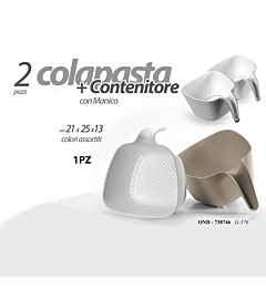 OND/1 COLAPASTA+CONTEN.ASS 13CM G-576Gicos