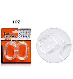 ANNELLI TRASPARENTI PER TENDA DA DOCCIA 12PZEmi Style