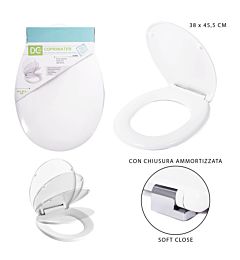 DC CASA COPRI WC RESINA C/AMM.SOFT CLOSE 38X45.5CMDc